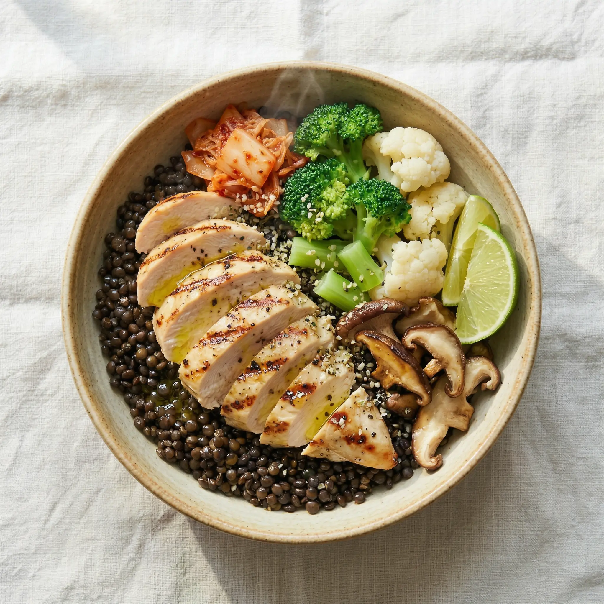 Chicken Lentil Power Bowl