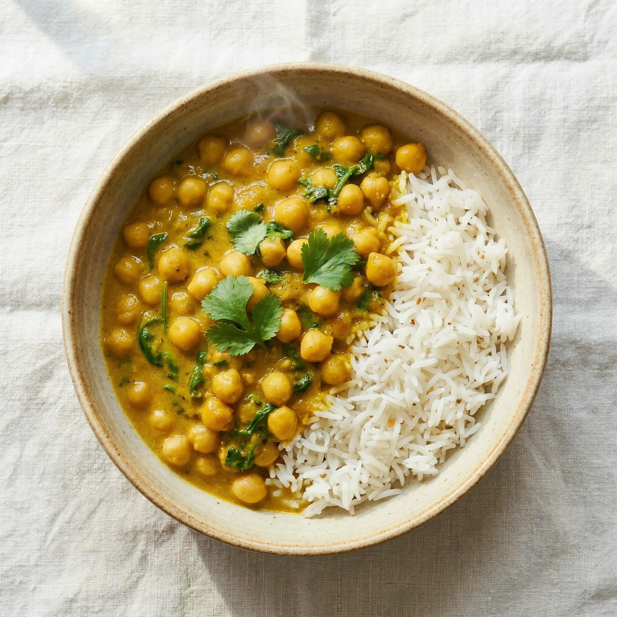 Chickpea Spinach Curry